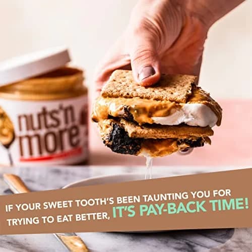 Nuts 'N More Salted Caramel Peanut Butter Spread 15oz | High Protein & Low Sugar thumbnail 5