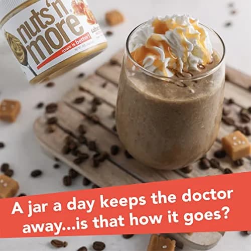Nuts 'N More Salted Caramel Peanut Butter Spread 15oz | High Protein & Low Sugar thumbnail 3