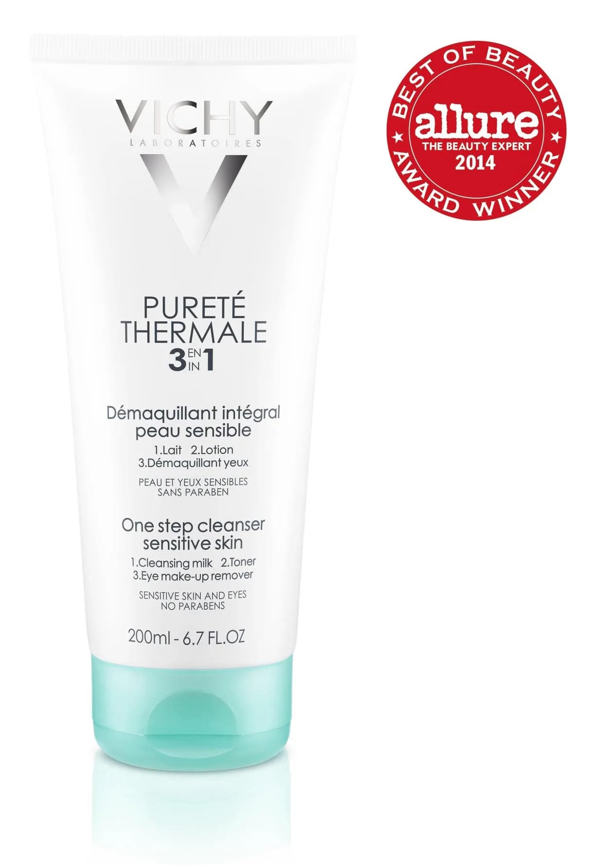 VICHY Pureté Thermale One Step Cleanser for Sensitive Skin - Travel Size 3.3 Fl Oz - view 3