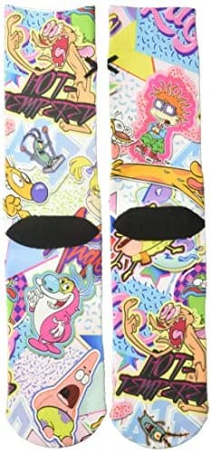 Odd Sox Nick Stickers (Sublimated) Sockshosiery, Multi, shoe size 8-12 | Fan & Pop Culture Socks thumbnail 2