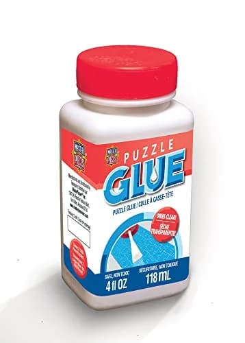 MasterPieces Jigsaw Puzzle Glue Bottle with Spreader, 4 fl oz (118 ml) | Preserves Puzzles thumbnail 1