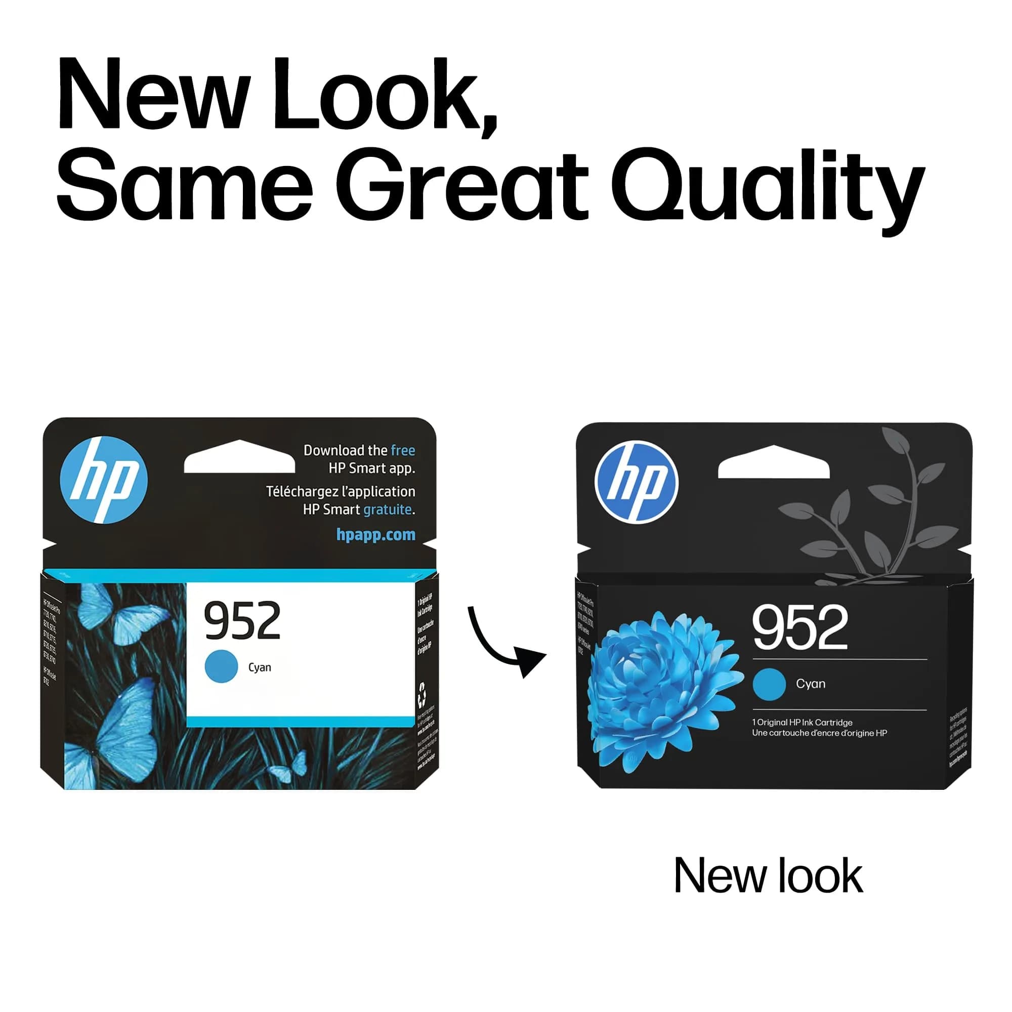HP 952 Cyan Ink Cartridge | 700 Pages | Fade-Resistant Documents | 1 Pack - view 3