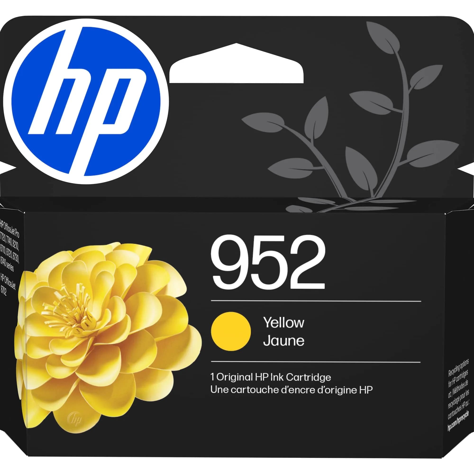 HP 952 Yellow Original Ink Cartridge | High-Yield Ink for HP OfficeJet Pro Printers (900 Pages) - main product image