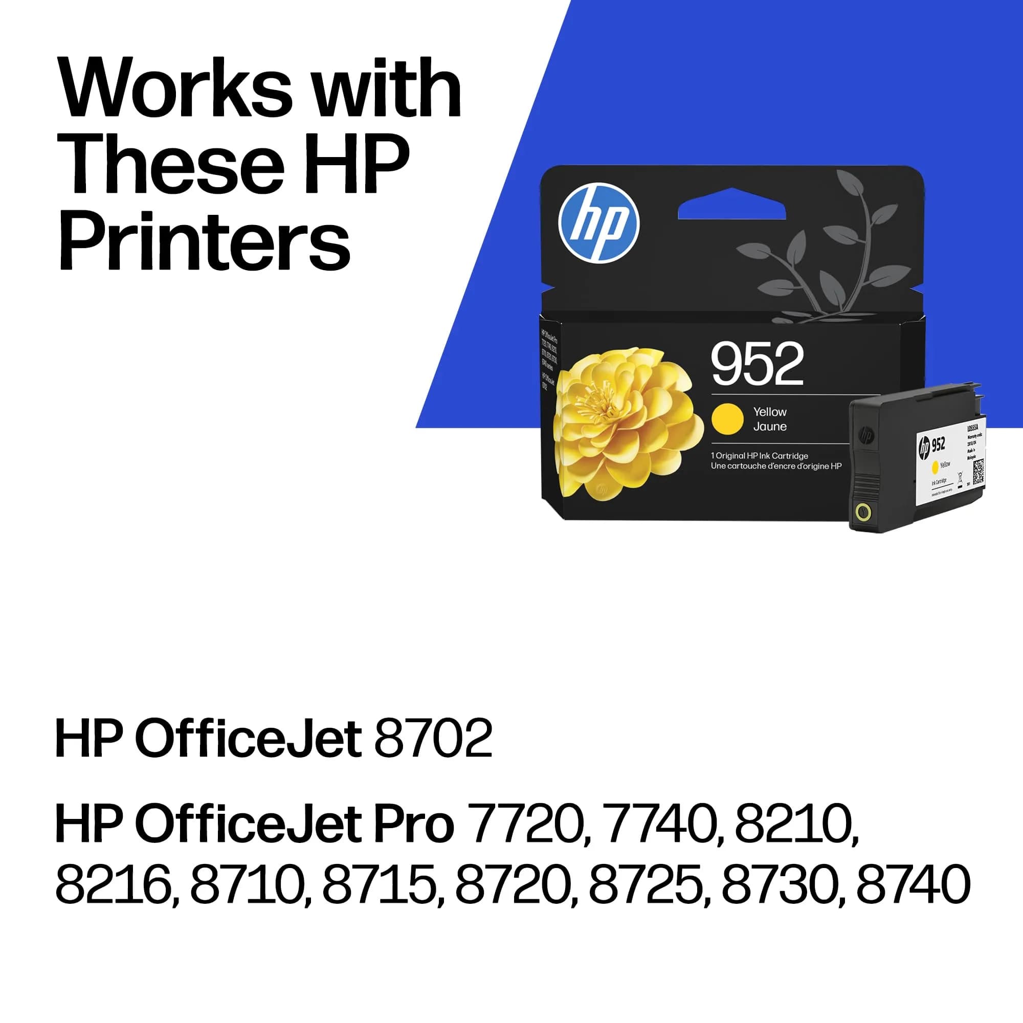 HP 952 Yellow Original Ink Cartridge | High-Yield Ink for HP OfficeJet Pro Printers (900 Pages) - view 2