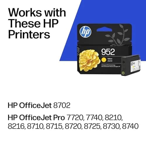 HP 952 Yellow Ink Cartridge | 630 Pages | Fade-Resistant Documents thumbnail 2