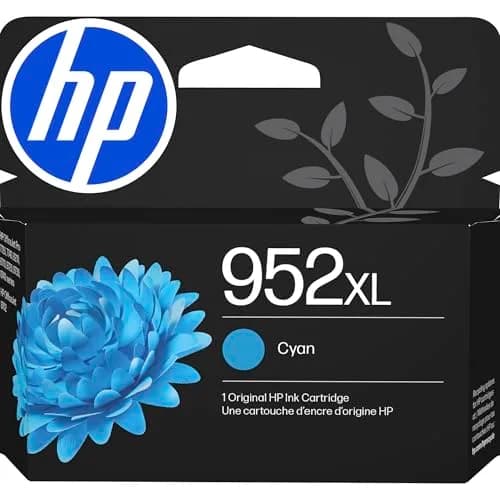 HP 952XL Cyan High-Yield Ink Cartridge | 1450 Pages | Genuine Inkjet Printer Ink thumbnail 1