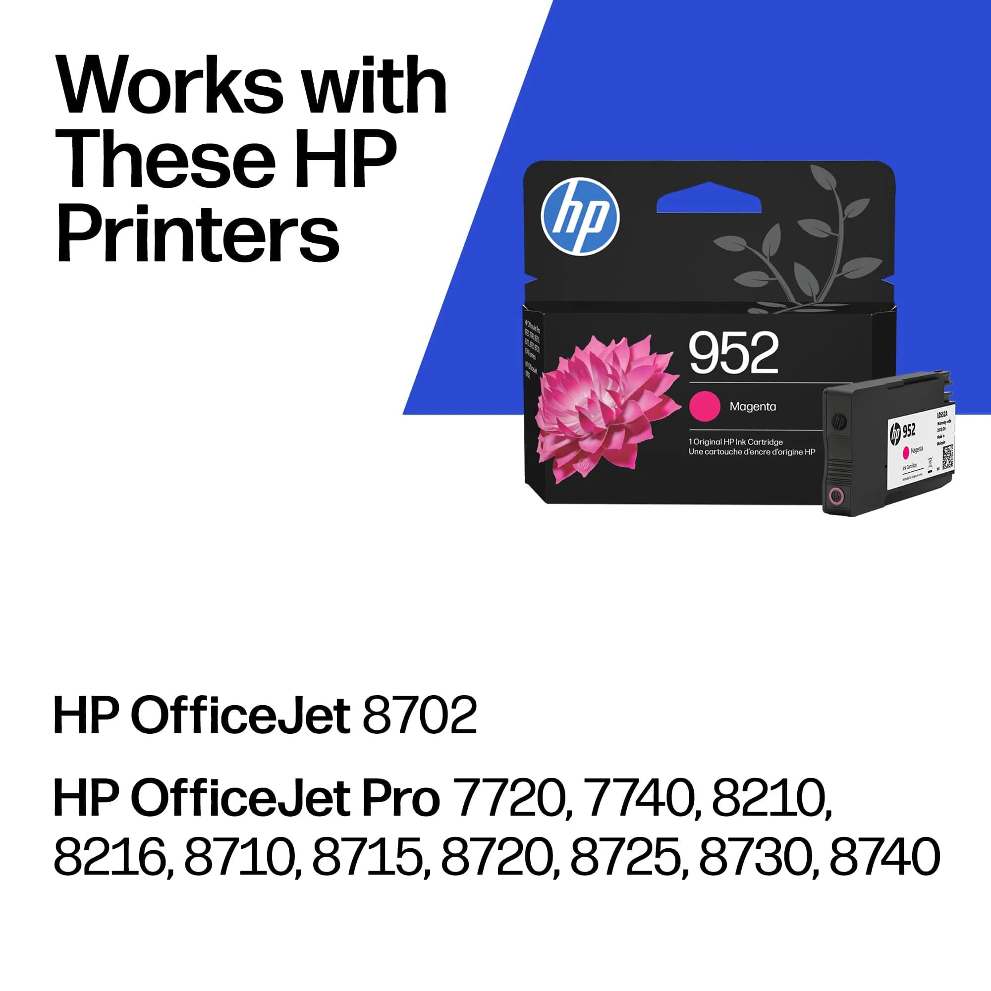 HP 952 Magenta Ink Cartridge | 700 Pages | Fade-Resistant Documents - view 2