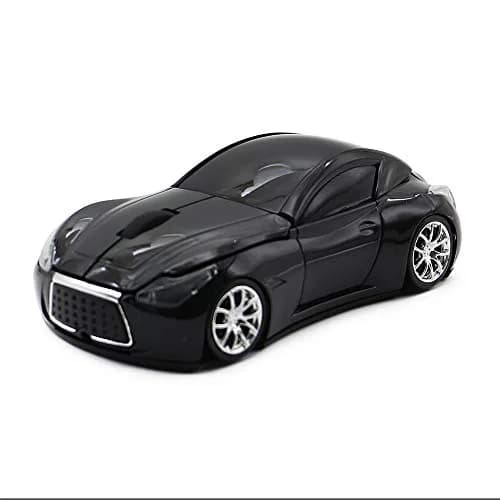MGbeauty Wireless Car Mouse with USB Receiver, 1600 DPI Optical Sensor, 2.4GHz Wireless, Black | Gaming Mouse for Laptop Windows Mac thumbnail 2