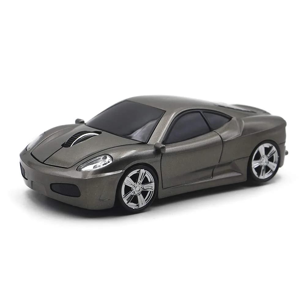 MGbeauty Wireless Mouse Sports Car Shape 120x60x35mm | 1600 DPI, Plug & Play, Compatible with Windows & Mac thumbnail 2