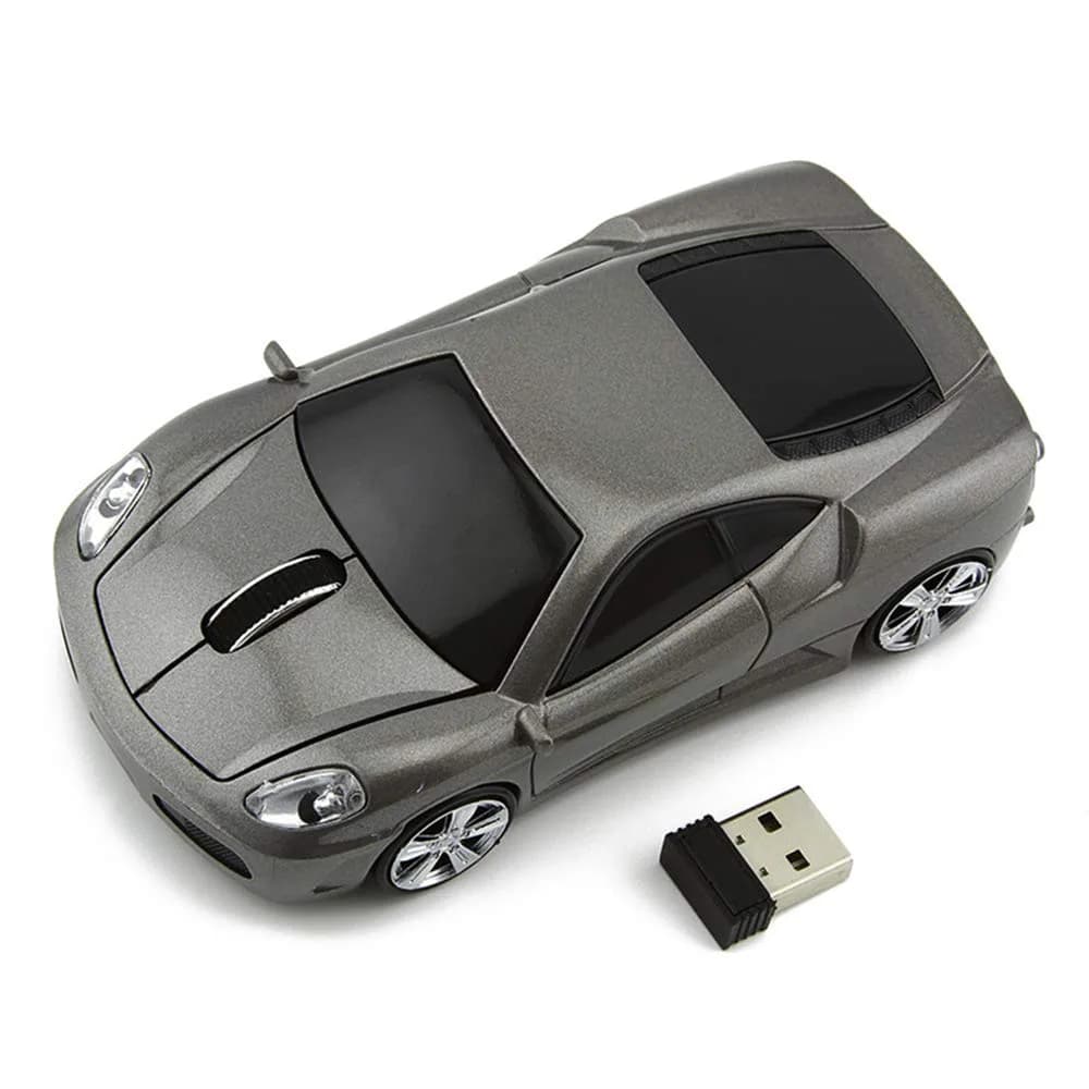 MGbeauty Wireless Mouse Sports Car Shape 120x60x35mm | 1600 DPI, Plug & Play, Compatible with Windows & Mac thumbnail 3