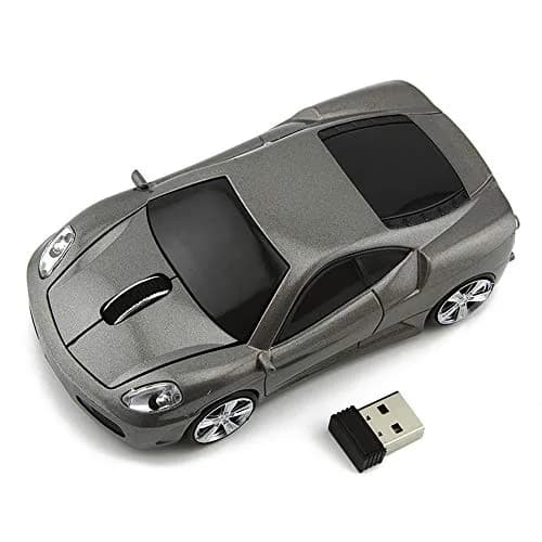 MGbeauty Wireless Mouse Sports Car Shape 120x60x35mm | 1600 DPI, Plug & Play, Compatible with Windows & Mac thumbnail 3