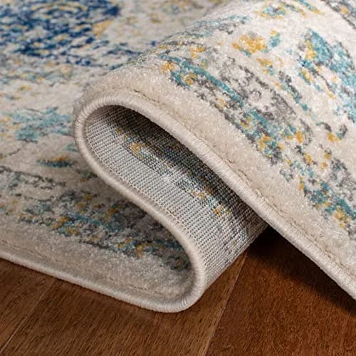 SAFAVIEH Evoke Runner Rug 2'2"x9', Traditional Ivory & Blue | Vintage Oriental Style, 3/8" Low Pile, Durable Polypropylene thumbnail 6
