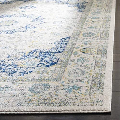 SAFAVIEH Evoke Runner Rug 2'2"x9', Traditional Ivory & Blue | Vintage Oriental Style, 3/8" Low Pile, Durable Polypropylene thumbnail 3
