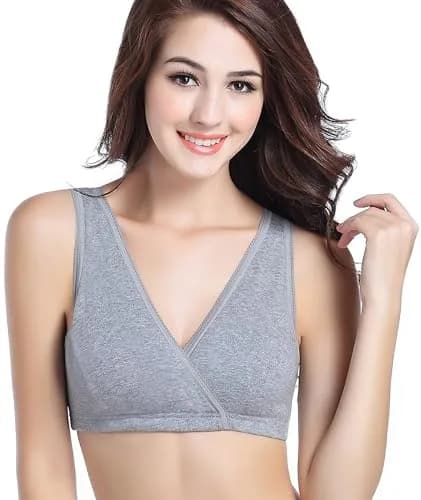 CAKYE 3 Pack Maternity Nursing Sleep Bra Cotton Bralette | Soft, Supportive & Easy Access for Breastfeeding (70-120 chars) thumbnail 4