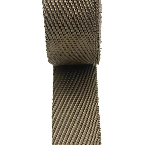 LEDAUT 2"x 50' Twill Weave Motorcycle ATV Titanium Exhaust Heat Shield Wrap with 11.8" Locking Ties (Pack of 15) | 1800°F Heat Resistance, 50% Heat Reduction thumbnail 6