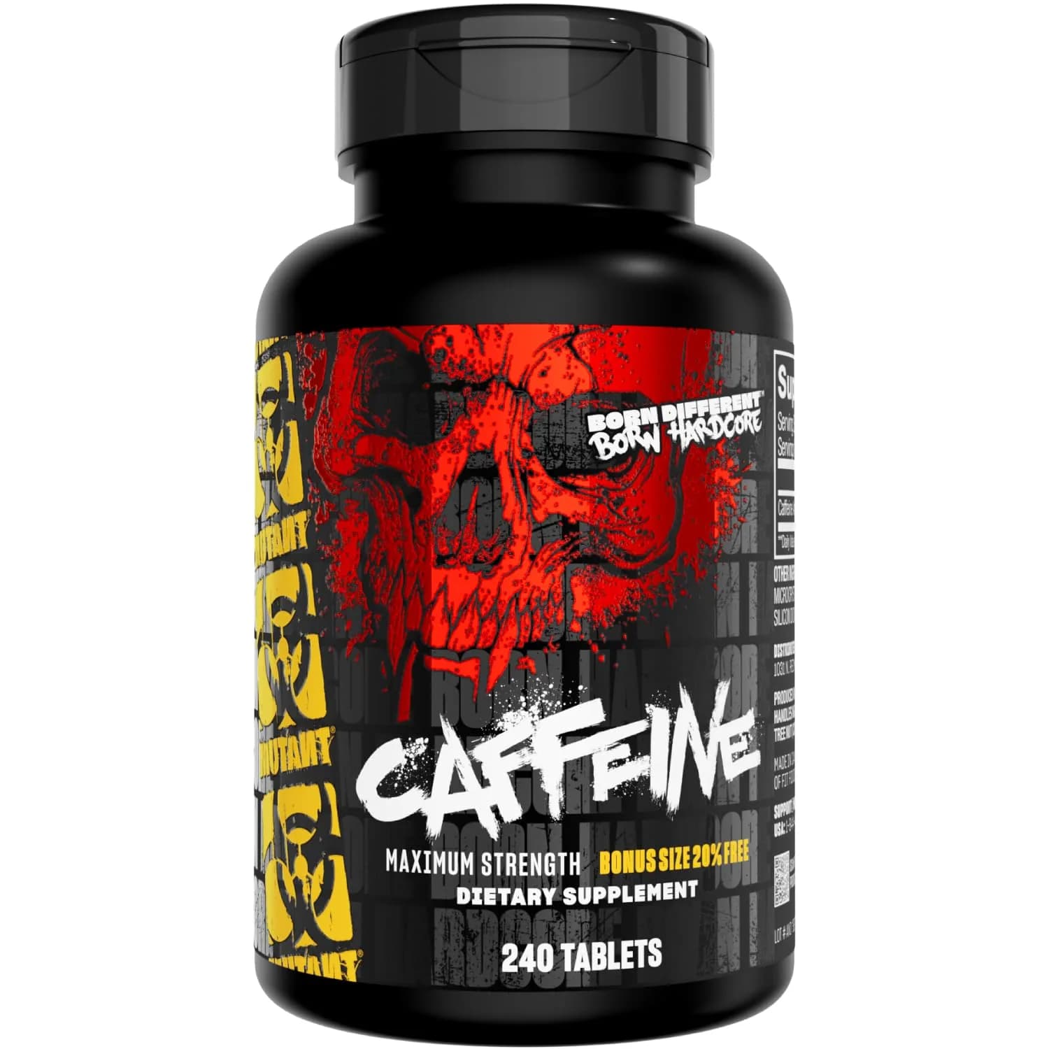 Mutant Caffeine Maximum Strength 200mg | 240 Tablets for Energy & Endurance — 1