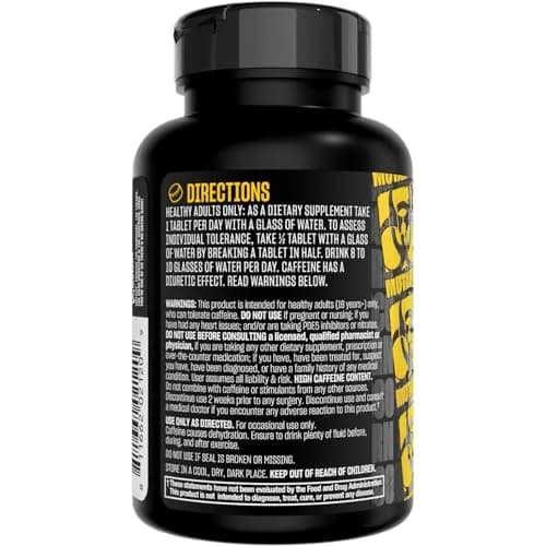 Mutant Caffeine Maximum Strength 200mg | 240 Tablets for Energy & Endurance thumbnail 8
