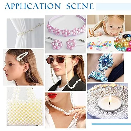 PH PandaHall 4mm Pearl Beads 1000 pcs Cream White | Smooth Satin Luster Jewelry Spacer Beads thumbnail 5