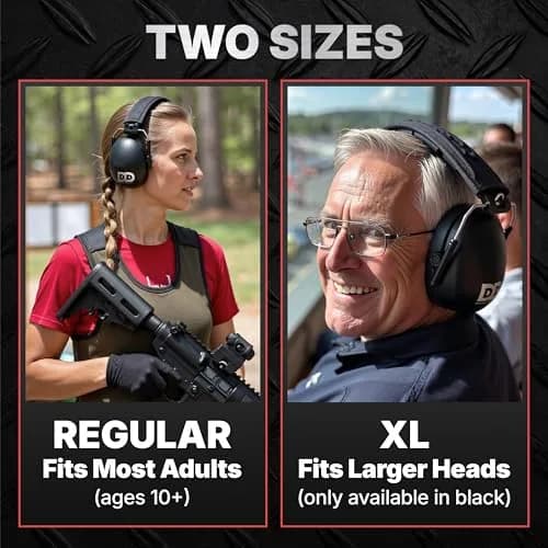 DECIBEL DEFENSE Professional Safety Ear Muffs 37dB NRR | Highest Rated & Most Comfortable Hearing Protection for Shooting & Industrial Use thumbnail 3