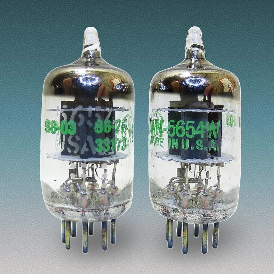 Riverstone Audio Tested/Matched Pair (2 Tubes) 7-Pin JAN 5654W Vacuum Tubes - Platinum Grade Upgrade for 6AK5 / 6J1 / EF95 - view 5