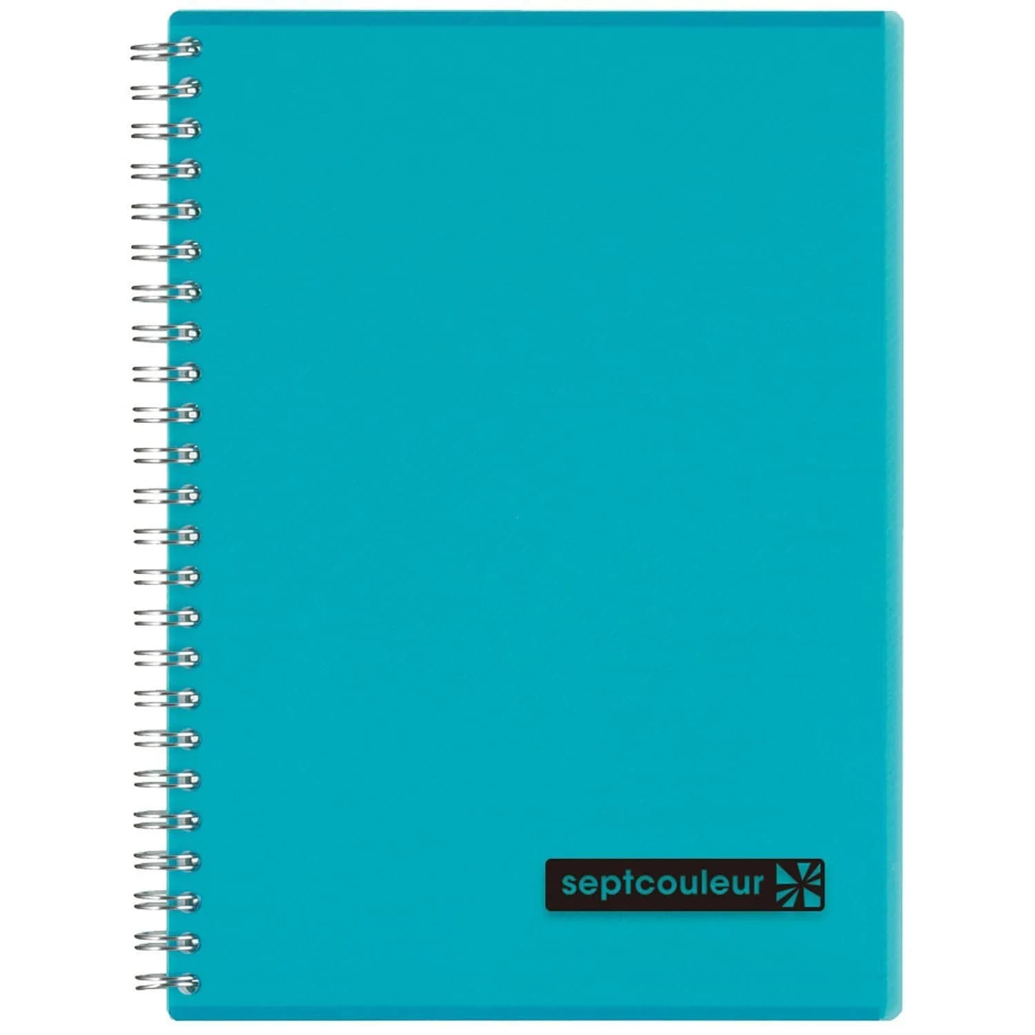 Maruman Septcouleur Spiral Notebook 160 Pages A5 Light Blue | Colorful Rainbow Design, Japanese Quality