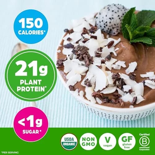 Orgain Organic Vegan Protein Powder Creamy Chocolate Fudge 1.02 lb (463 g) | 21g Protein Per Serving thumbnail 6