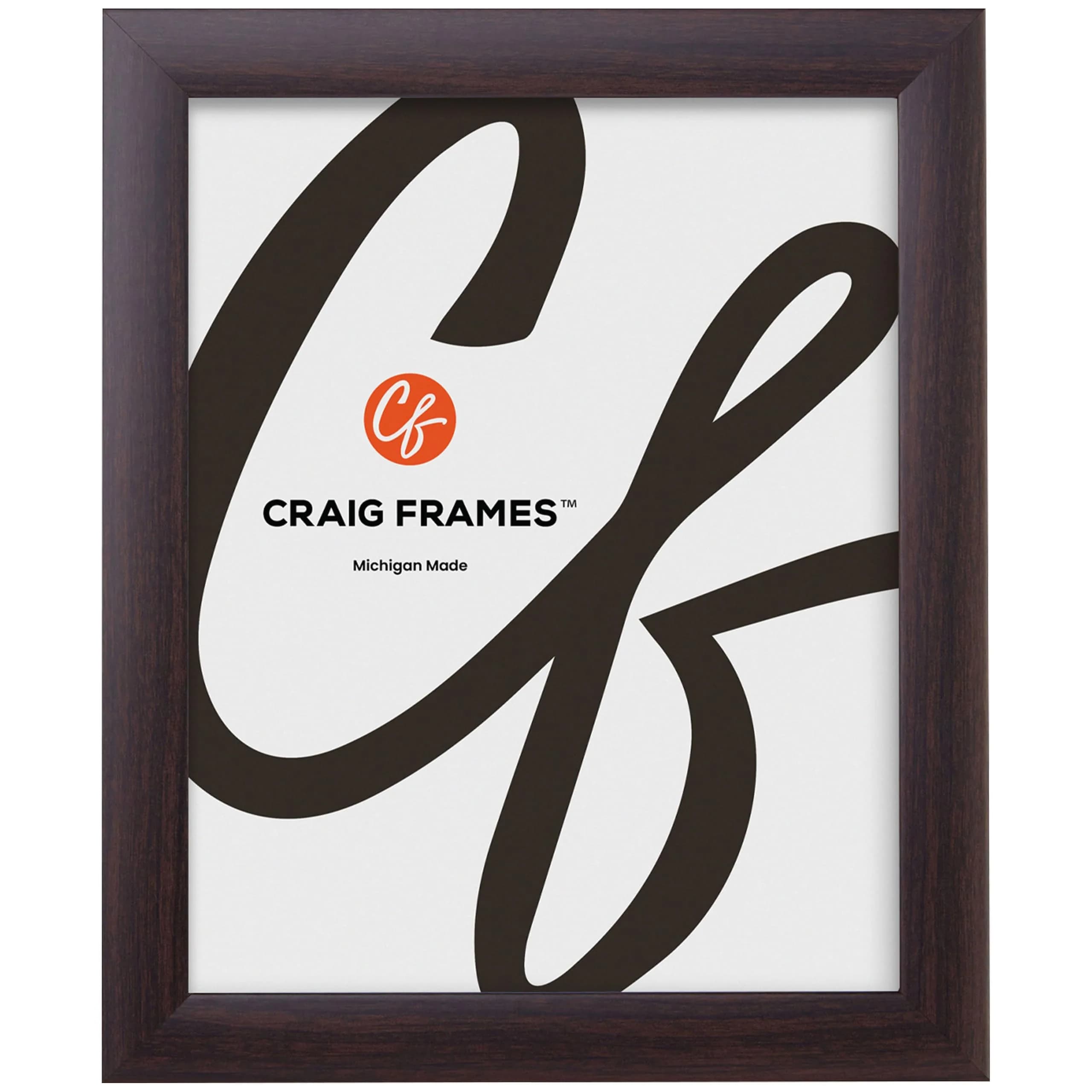 Craig Frames 10x12 Brazilian Walnut Picture Frame with Glass, Ready-to-Hang Wall Decor