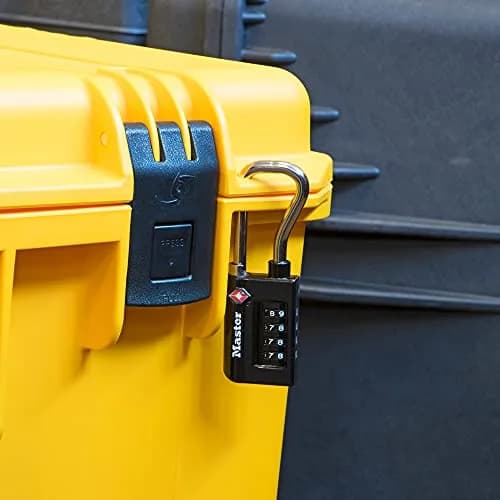 Master Lock TSA Approved Luggage Lock, 1-5/16 in. Wide, Black | Set Your Own Combination for Travel & Security thumbnail 5