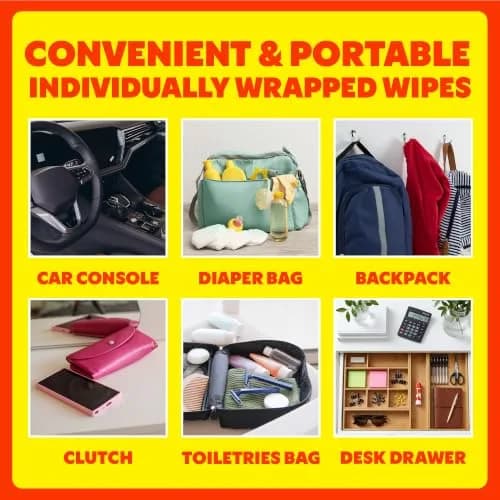 Shout Wipe & Go Instant Stain Remover Wipes 144 Count | Portable Stain Solution for On-the-Go Messes thumbnail 3