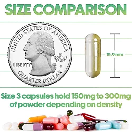 XPRS Nutra Size 3 Empty Capsules 500 Count | Premium Gelatin Pills for DIY Supplements thumbnail 3