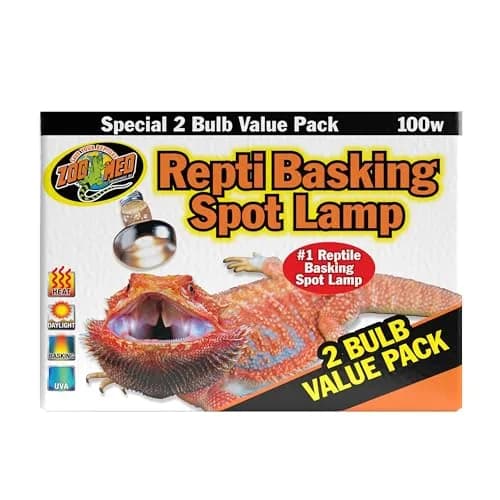 Zoo Med Basking Spot Lamps 100W (3 Packs of 2) | UVA Heat for Reptiles thumbnail 1