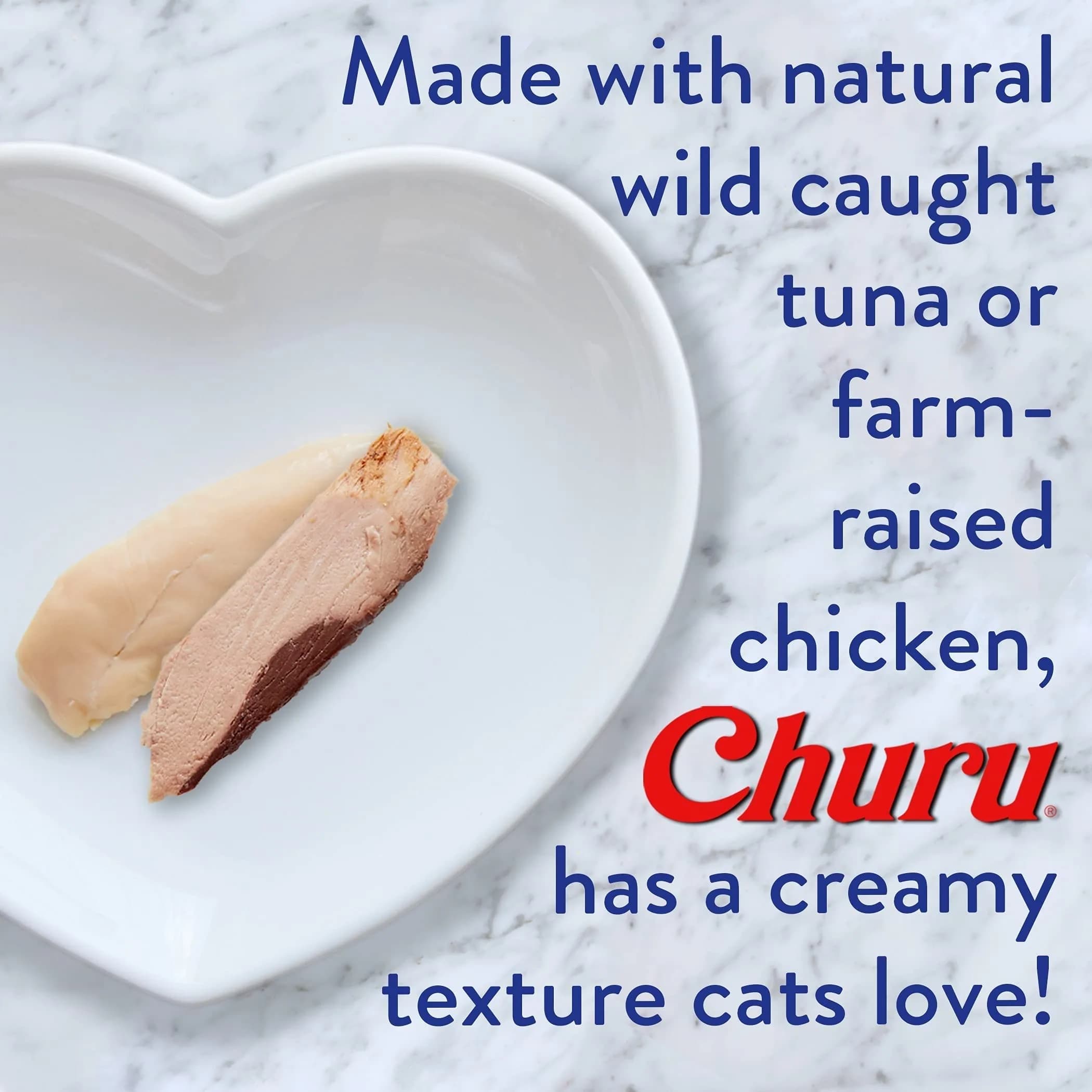 INABA Churu Lickable Creamy Purée Cat Treats 5 Flavor Variety Pack, 40 Tubes (20 oz / 567 g) - view 4