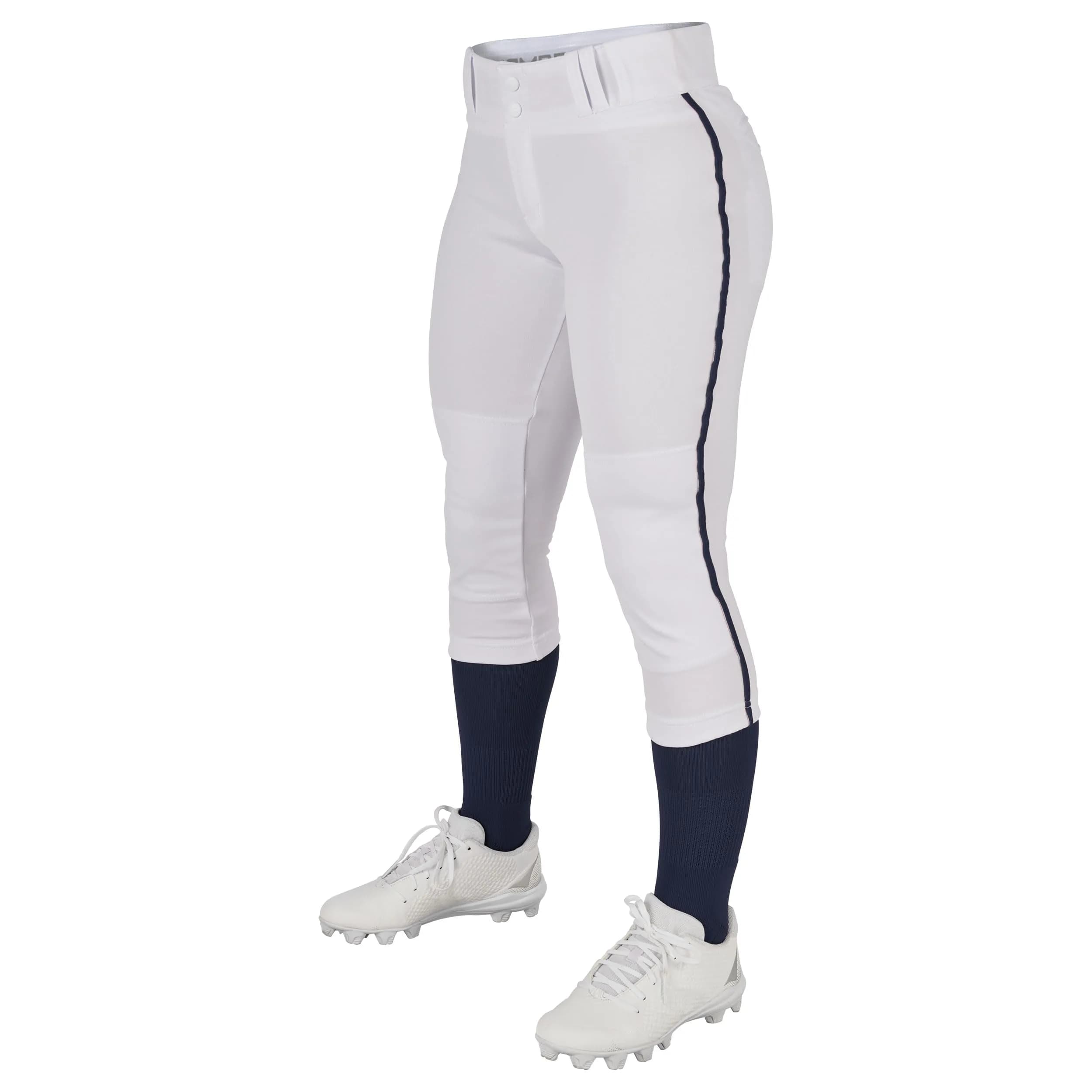 CHAMPRO Women's Tournament Low Rise Softball Pants with Side Piping | Durable, Comfortable & Abrasion-Resistant (70-120 chars)