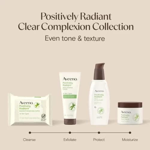 Aveeno Positively Radiant Night Cream 50ml (1.7 Fl Oz) | Evens Skin Tone & Texture thumbnail 7