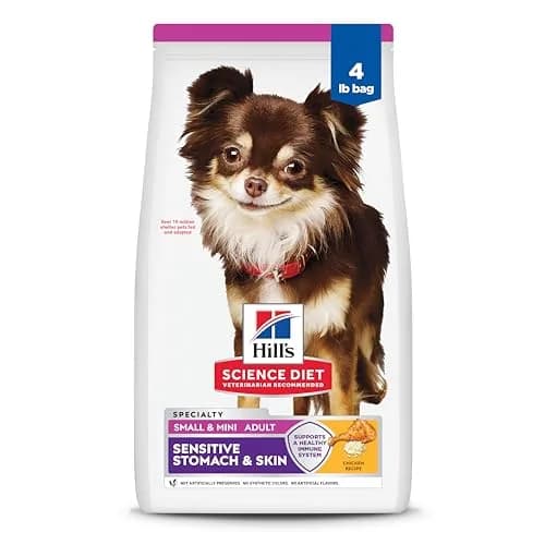 Hill's Science Diet Sensitive Stomach & Skin Small & Mini Dry Dog Food Chicken Recipe 1.81 kg (4 lb) | Vet-Recommended for Digestive & Skin Health thumbnail 1