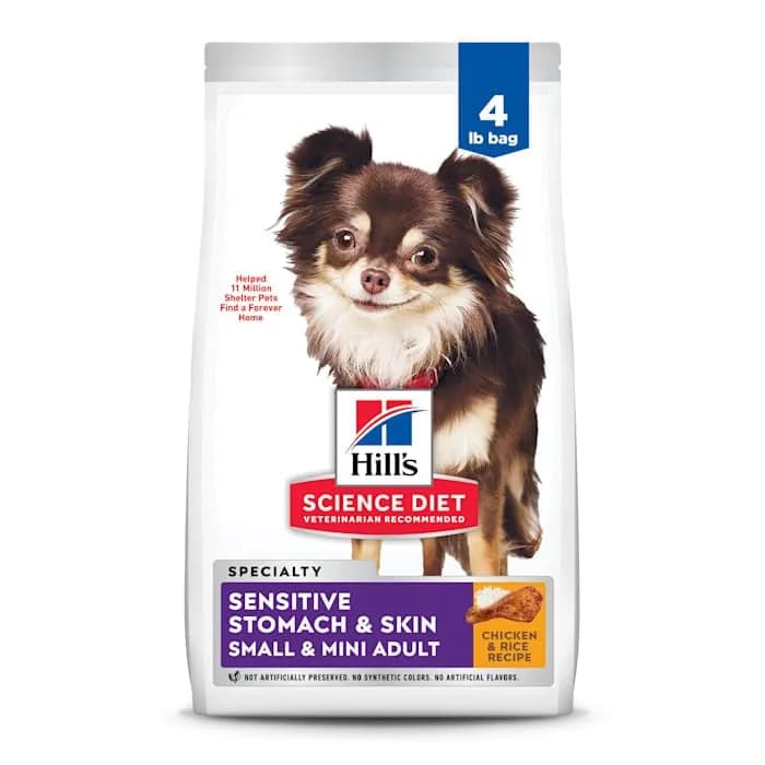 Hill's Science Diet Sensitive Stomach & Skin Small & Mini Dry Dog Food Chicken Recipe 1.81 kg (4 lb) | Vet-Recommended for Digestive & Skin Health thumbnail 4