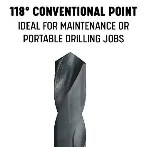 Drill America DWDRSD34X51/64 51/64" Reduced Shank High Speed Steel Drill Bit with 3/4" Shank | Precision Ground, Black Oxide Finish thumbnail 3