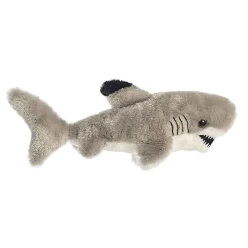 Aurora Mini Flopsie 10" Black Tipped Shark Plush | Soft, Bean-Filled Stuffed Animal Toy thumbnail 1