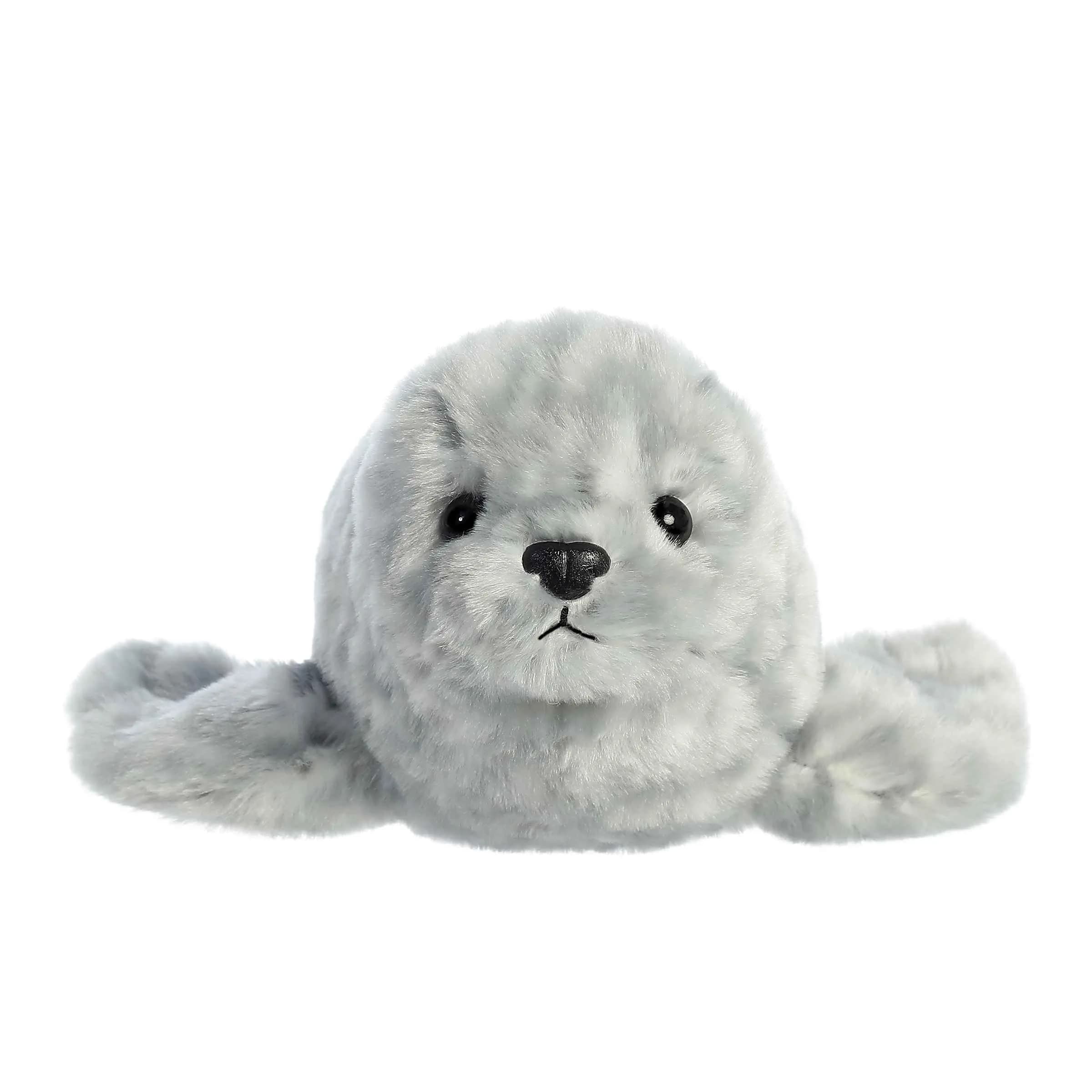 Aurora Mini Flopsie Harbor Seal Plush Toy 8-Inch | Soft & Cuddly Marine Companion - view 2
