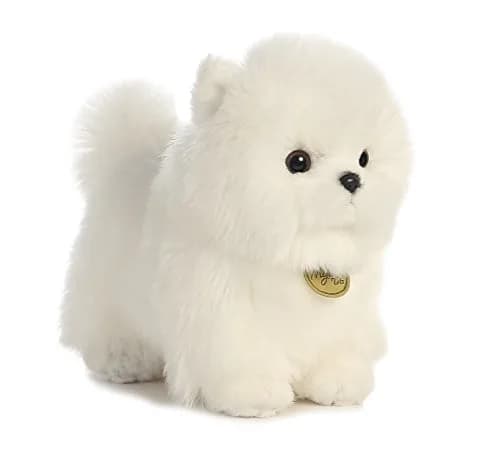 Aurora Miyoni Tots 8.5" Pompom Pup Plush Toy | Hand-stitched, Bean Pellets, Unisex thumbnail 3