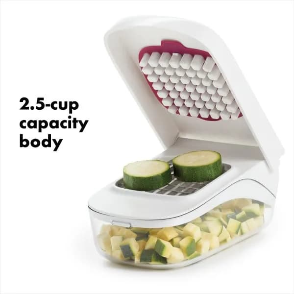 OXO Good Grips Vegetable and Onion Chopper with Easy Pour Opening, 1L (1.06 Qt) | Manual Kitchen Tool for Onions, Vegetables, and Fruits thumbnail 4