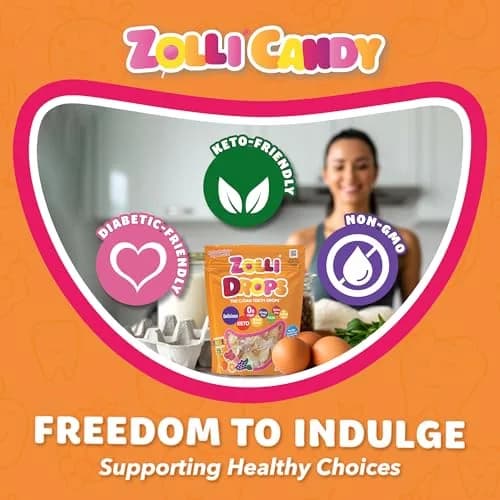 Zolli Drops Sugar-Free Assorted Fruit Flavors Hard Candy 47g (1.6 oz) | Dentist-Approved for Healthier Smiles thumbnail 4