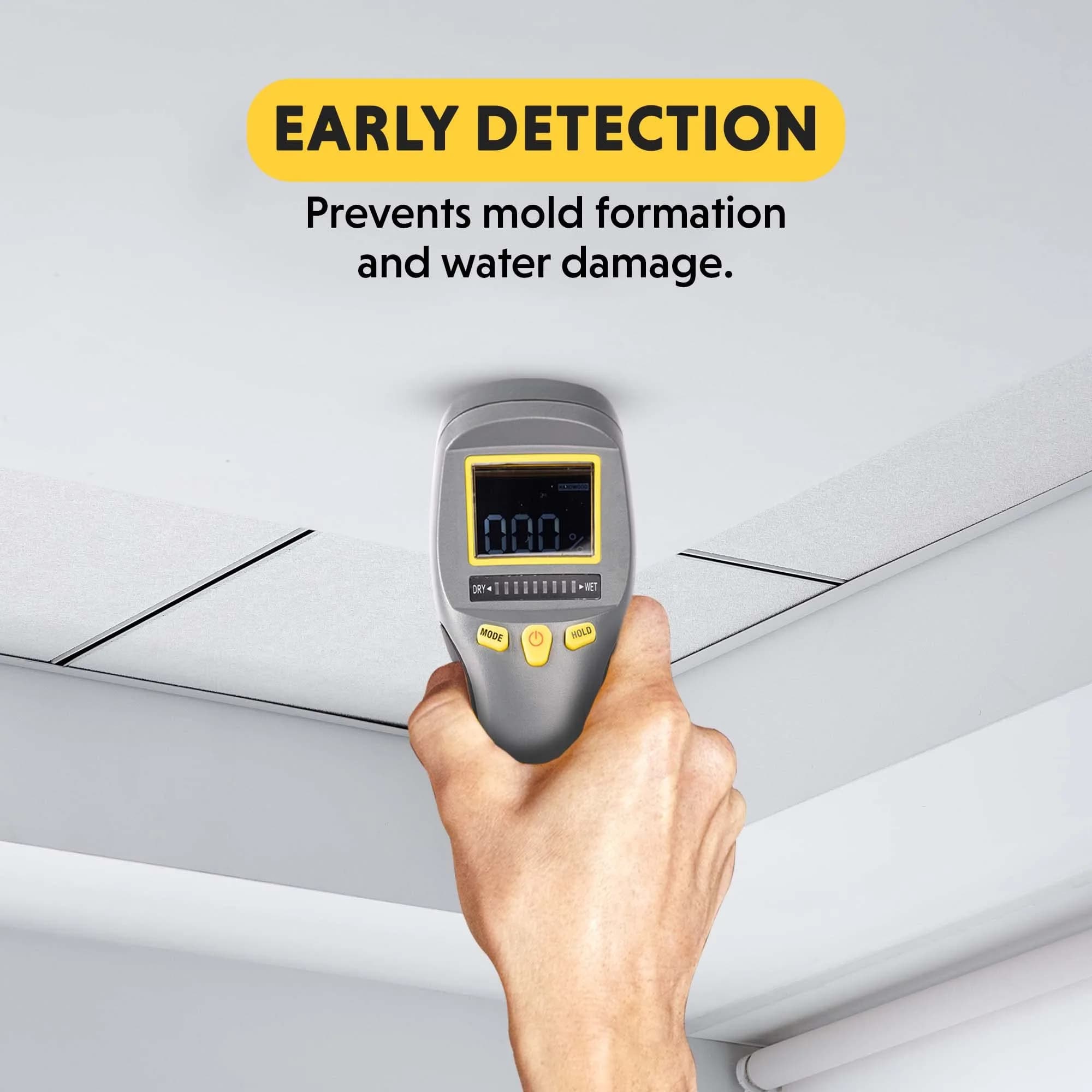 General Tools MM8 Pinless Moisture Meter | Detects Wood, Walls, Mold Up to 19mm Deep - view 5