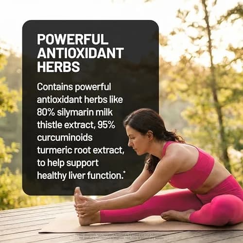 NatureWise Liver Balance Detox Supplement - Vegan, 120 Capsules | Supports Liver Function & Cleansing thumbnail 4