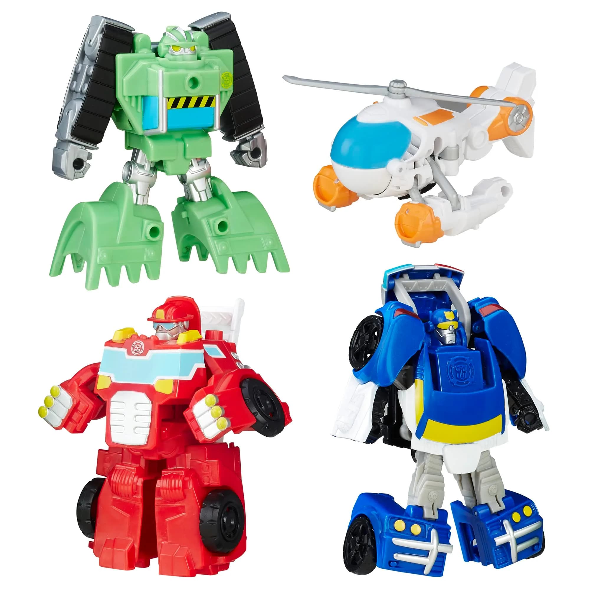 Transformers Rescue Bots Griffin Rock Team Action Figures 4-Pack | Easy 1-Step Conversion - main product image