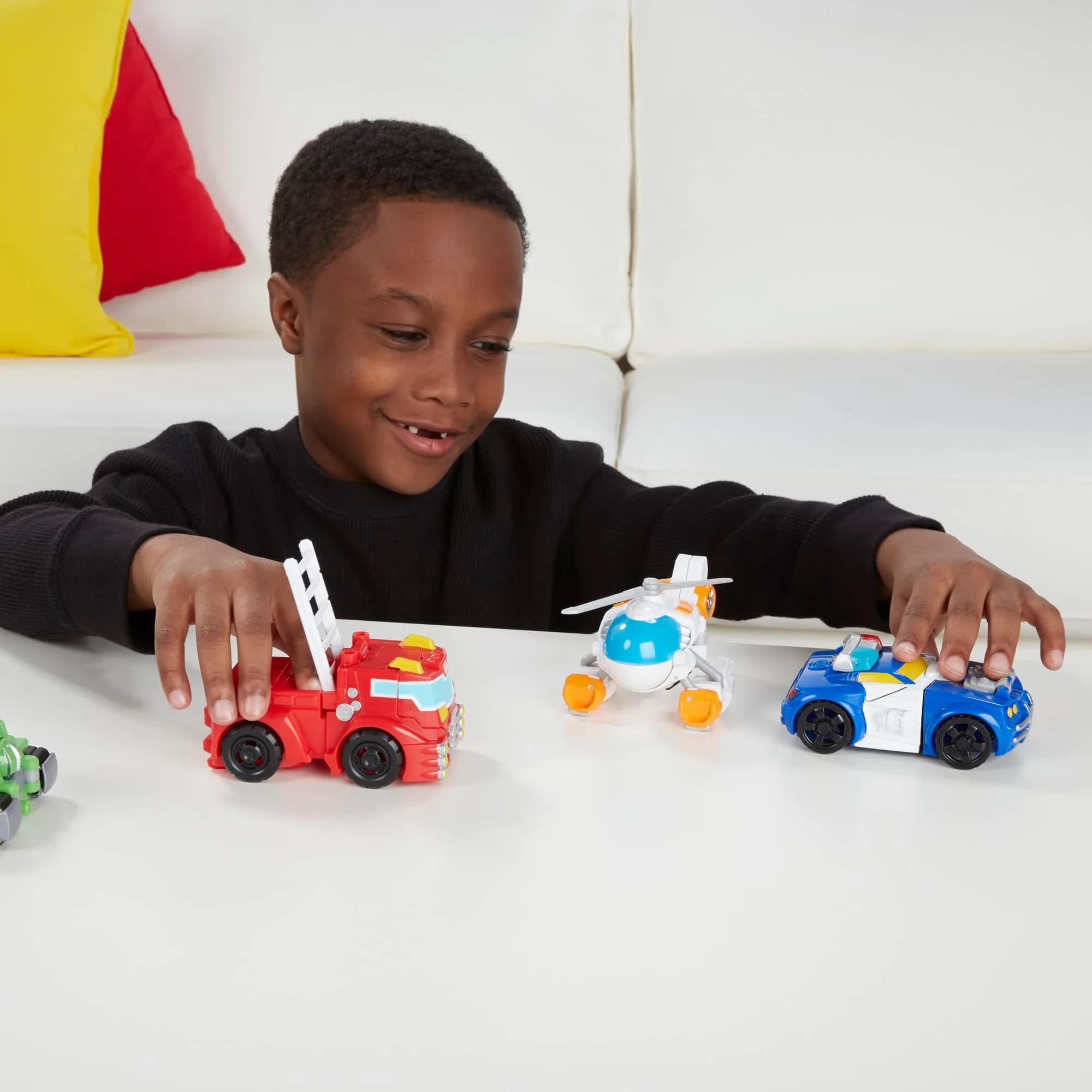 Transformers Rescue Bots Griffin Rock Team Action Figures 4-Pack | Easy 1-Step Conversion - view 5