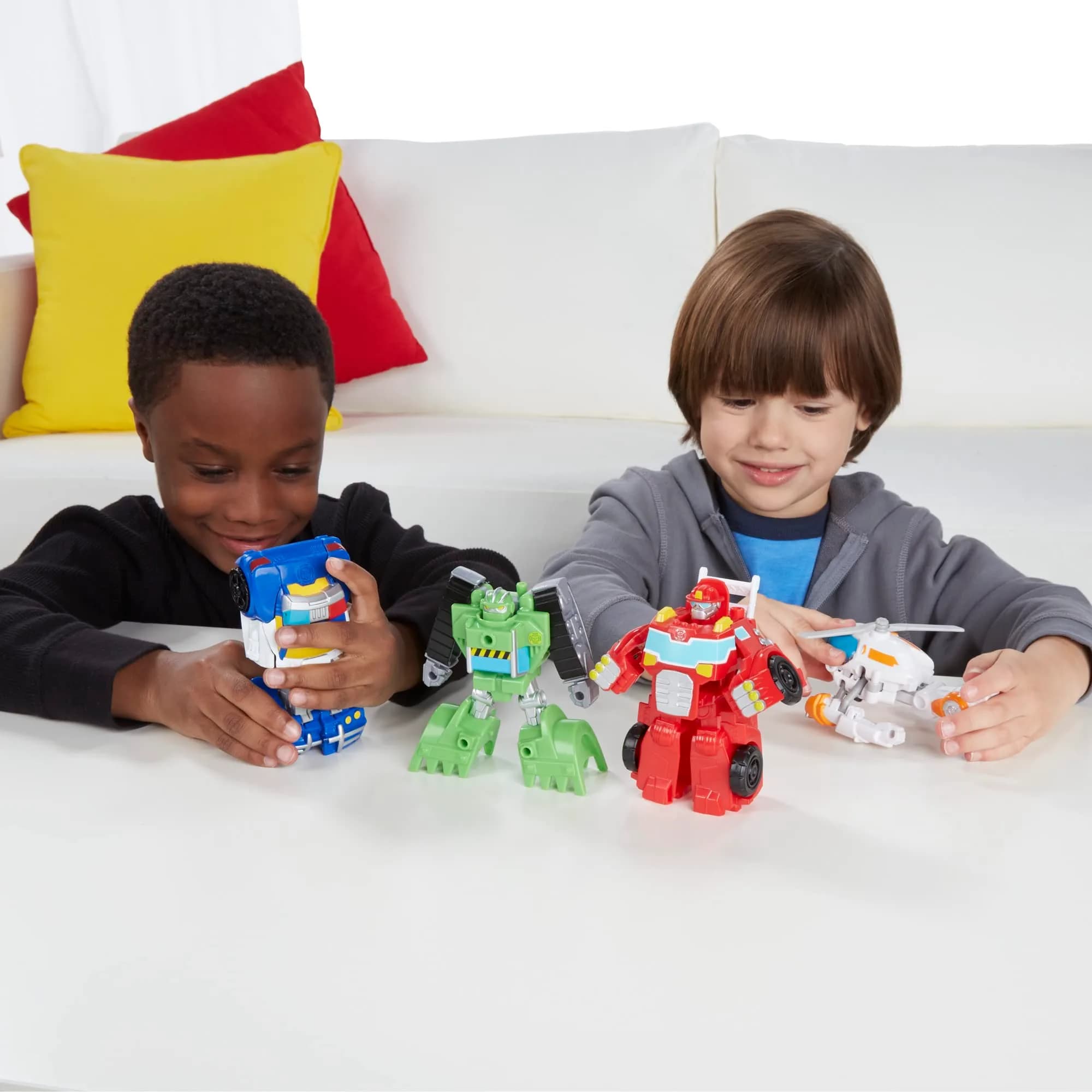 Transformers Rescue Bots Griffin Rock Team Action Figures 4-Pack | Easy 1-Step Conversion - view 6