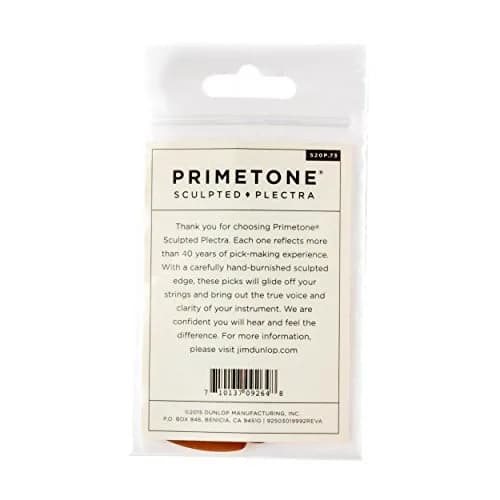 Jim Dunlop Primetone Jazz III XL Grip Picks .73mm (3-Pack) | Sculpted Edges for Articulate Runs thumbnail 5