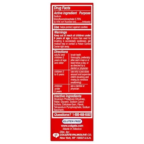 Colgate Cavity Protection Toothpaste with Fluoride, Minty Great Regular Flavor, 24 x 1 Oz Tubes | Strengthens Enamel, Fights Cavities thumbnail 2