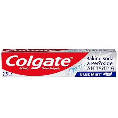 Colgate Baking Soda and Peroxide Whitening Toothpaste 75ml (2.5 oz) | Fluoride Anticavity Formula thumbnail 1